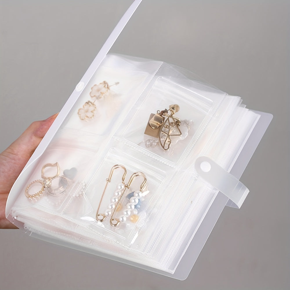 Jewelry Organizer with 84/160 Transparent Grids for Travel Storage