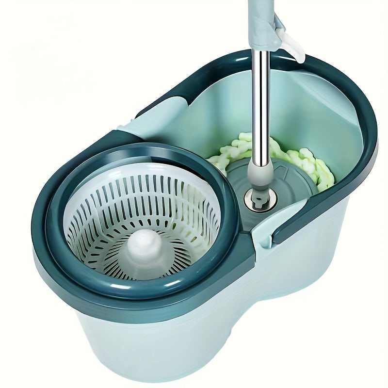 Nam va quruq pol uchun Mikrovlok boshli Ikki tomonlama aylanuvchi mop va kashlak tizimi