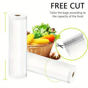 5 Rolls of 3m Food Grade Vacuum Sealer Bags with Textured Design for Freshness