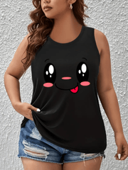 Women's Off-Shoulder Vest Top Polyester Blend Breathable Casual Summer