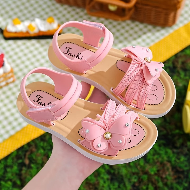 Girls Sandals 2024 Summer Soft-Soled Breathable PVC Casual Shoes