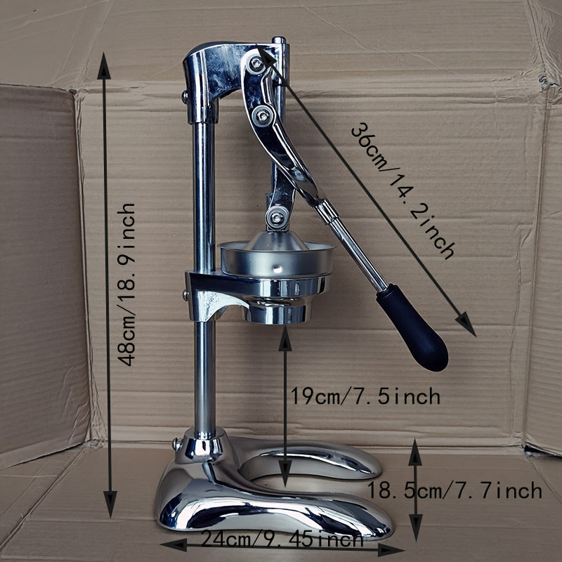 Stainless Steel Flat Head Citrus Juicer Set with Aluminum Base for Watermelon Lemon Orange