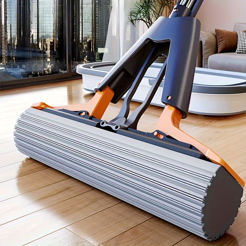 Asosiy tozalash vositasi: Ko'p funksiyali ikki qavatli gubka mop, yuqori singdirish qobiliyati, quruq va nam pollarni qo'l bilan tozalash - oshxona, hammom plitalari va yog'och pollar uchun mukammal.