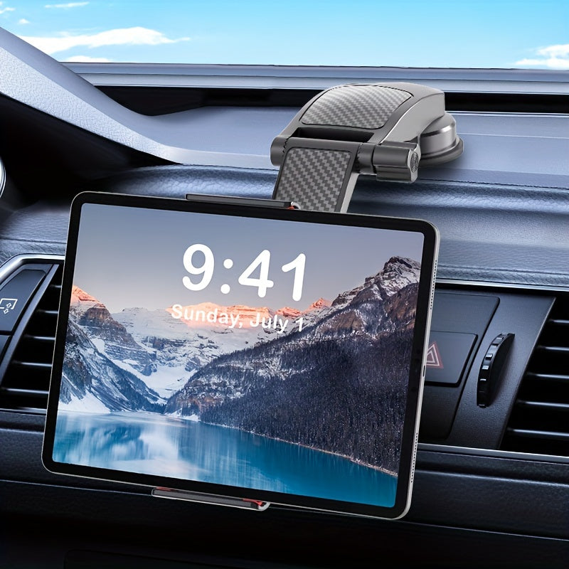 Adjustable Car Phone Holder for Smartphones and Tablets with Suction Mount