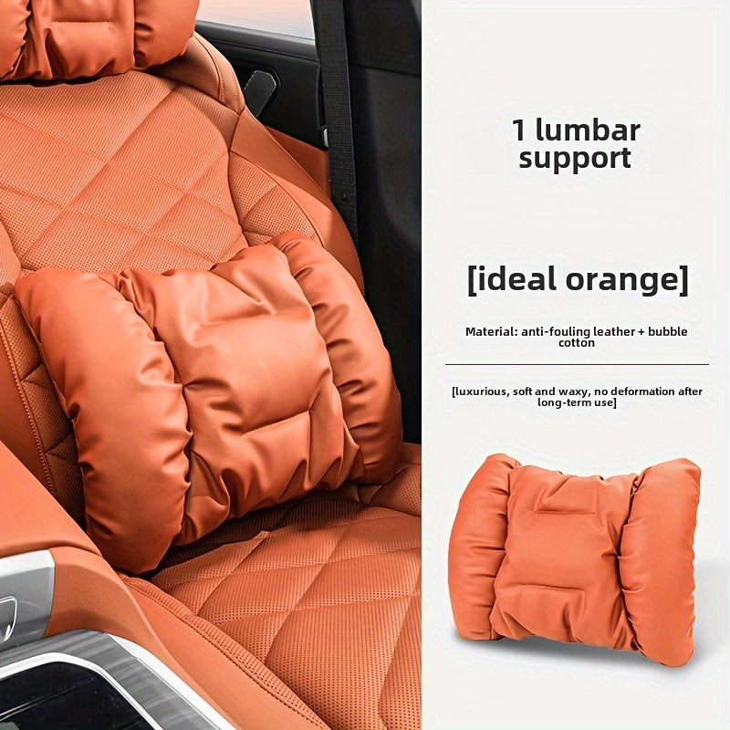 Car Headrest and Lumbar Pillow Ergonomic Foam Cushion for SUV Truck Back Support