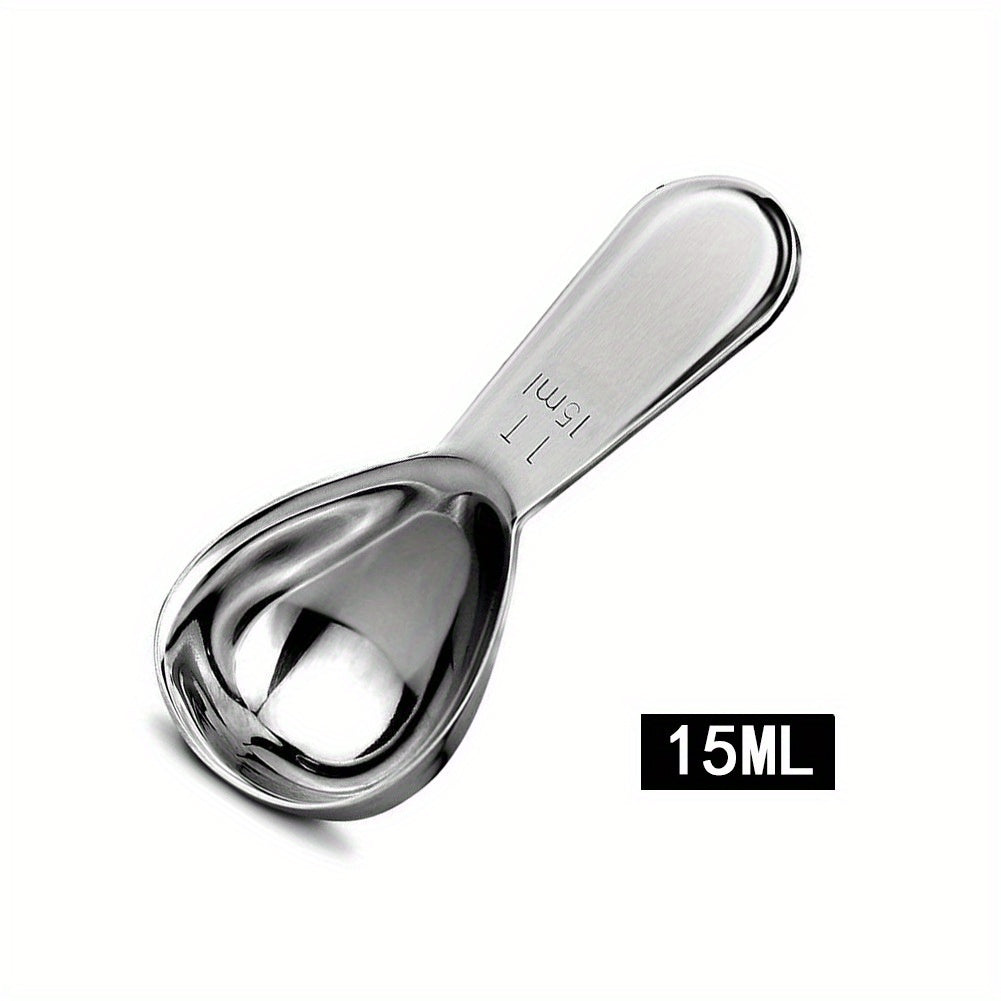 Stainless Steel Coffee Scoop with Measurement Marks for Beans and Baking