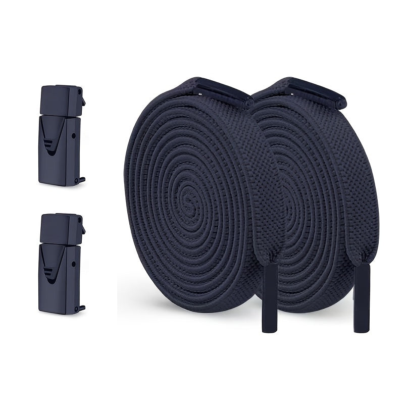 2-Pack Elastic No-Tie Shoe Laces for Sports and Casual Shoes