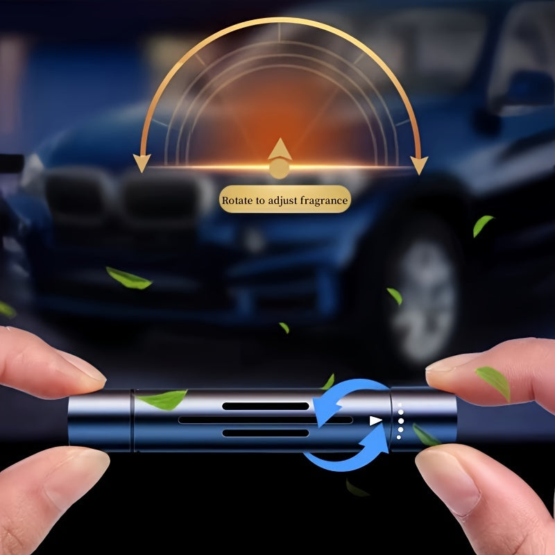 Car Air Freshener Set 6pcs Alloy Vent Clip Fragrance Refills for Car Interior