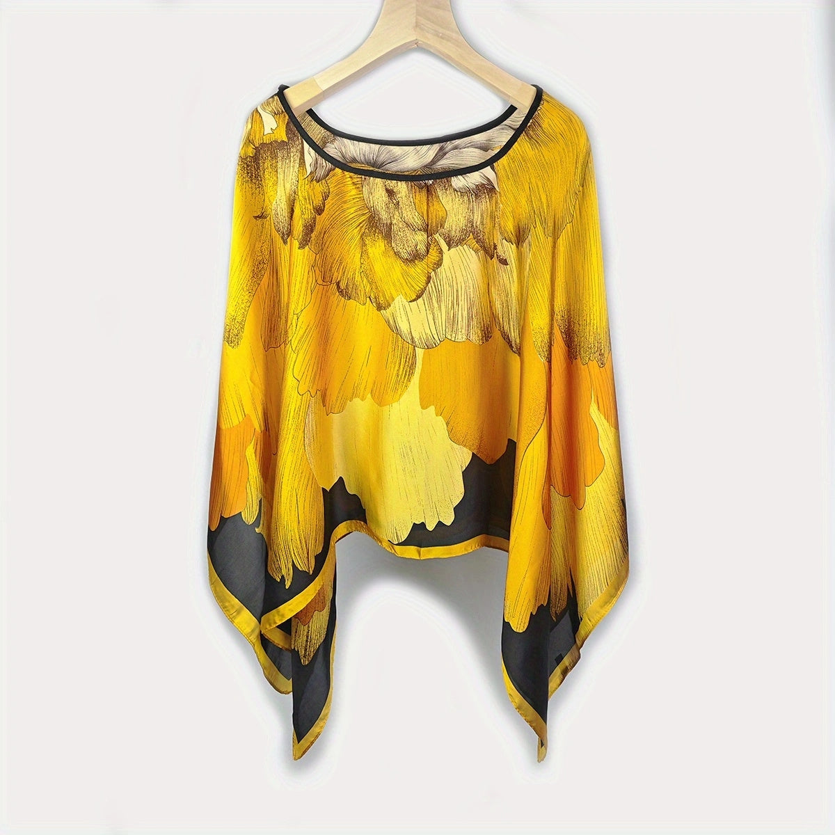 Women's Sun-Protective Breathable Fabric Shawl Summer Wrap for Daily Use