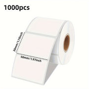Pack of 1000 Thermal Adhesive Cheese Labels 5.08x2.54 Cm Paper Non-Food