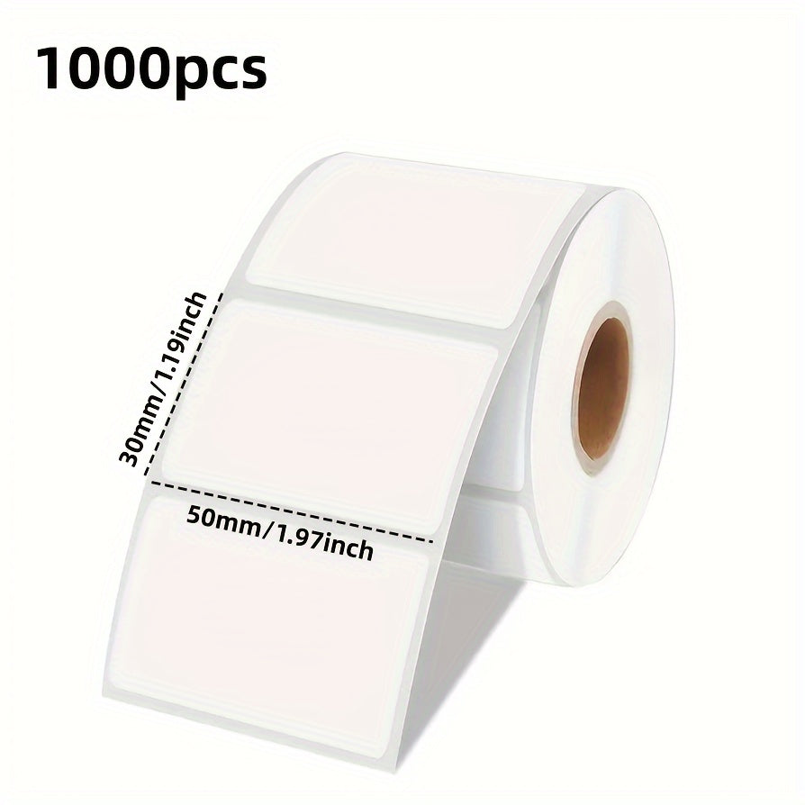 Pack of 1000 Thermal Adhesive Cheese Labels 5.08x2.54 Cm Paper Non-Food