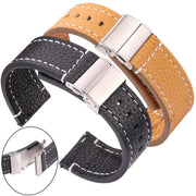 Leather Smartwatch Band for Men Women 18mm 20mm 22mm 24mm Quick Release Strap