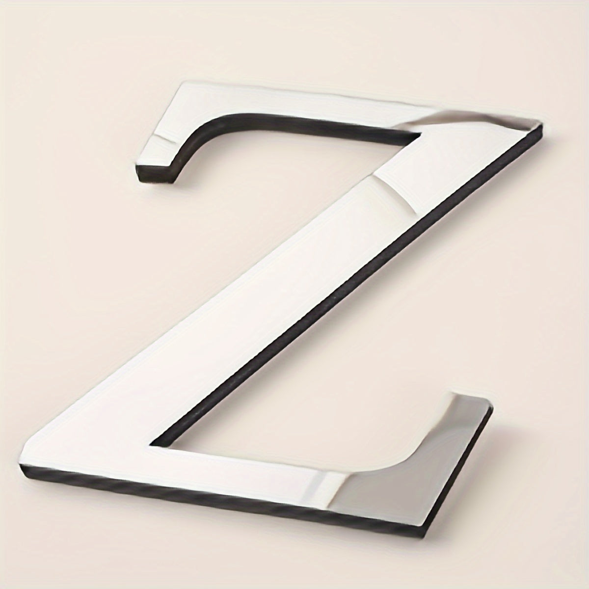 3D Acrylic Mirror Wall Decals Alphabet Stickers Gold Silver Self-Adhesive Modern Home Decor