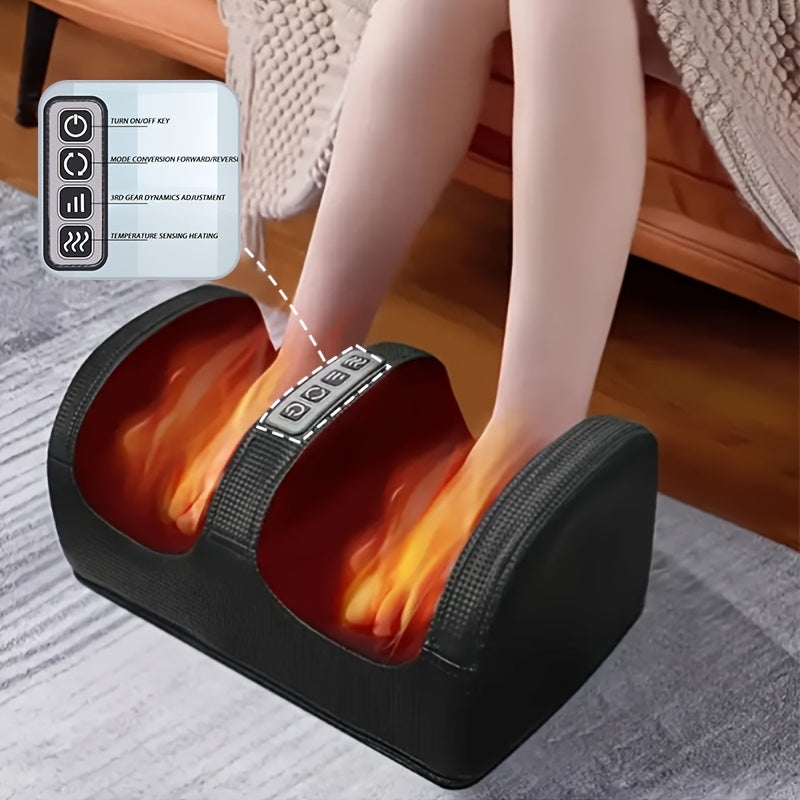 Masajeador eléctrico para pies con funciones de amasado y calefacción para la relajación