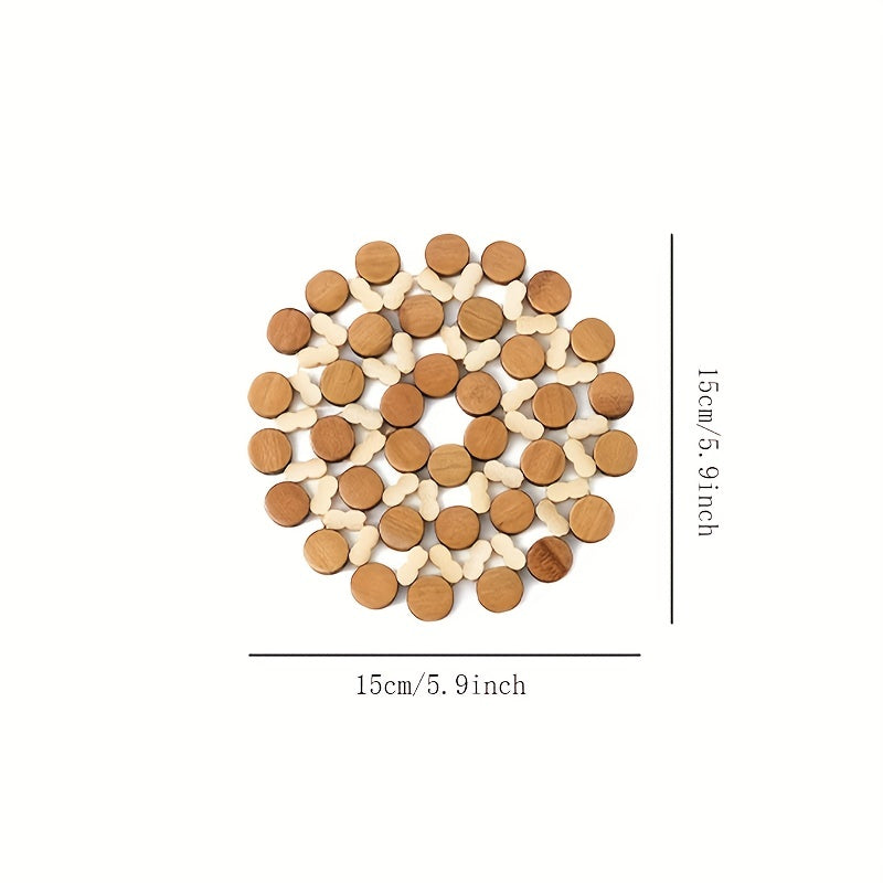 Bamboo Pot Holder Heat-Resistant Table Protector for Kitchen Dining