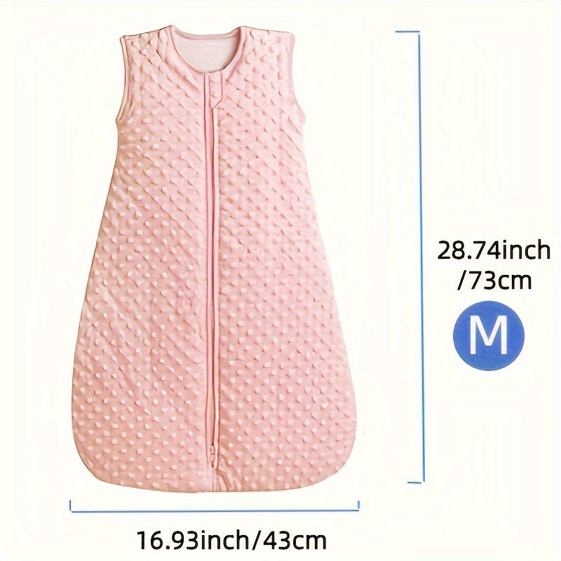 Yangi tug'ilganlar va kichkina bolalar uchun bolalar uyqu sumkasi 2.5 TOG Minky Dot paxta uyqu sumkasi