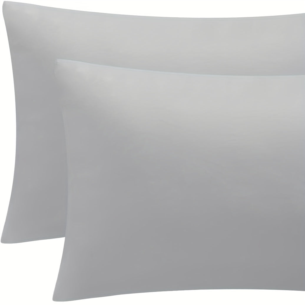 Waterproof Stain-Proof Pillow Protector Cover Gray Bed Pillow Cover