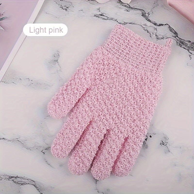 Exfoliating Shower Gloves for Cleansing and Massage Unscented