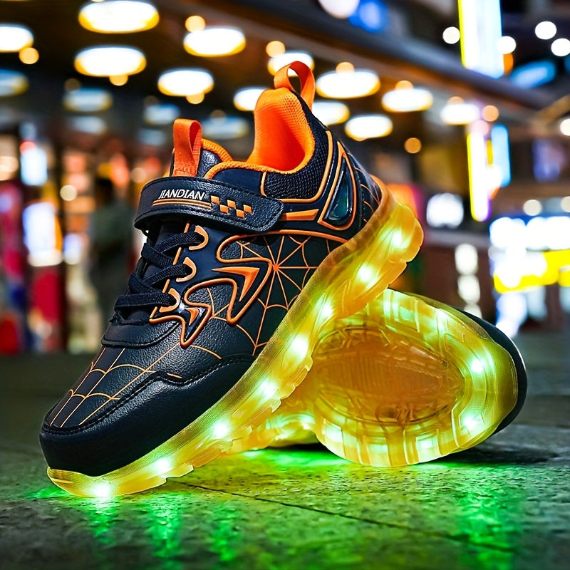 Children's LED Light-Up Shoes for Boys and Girls All-Season Breathable Durable