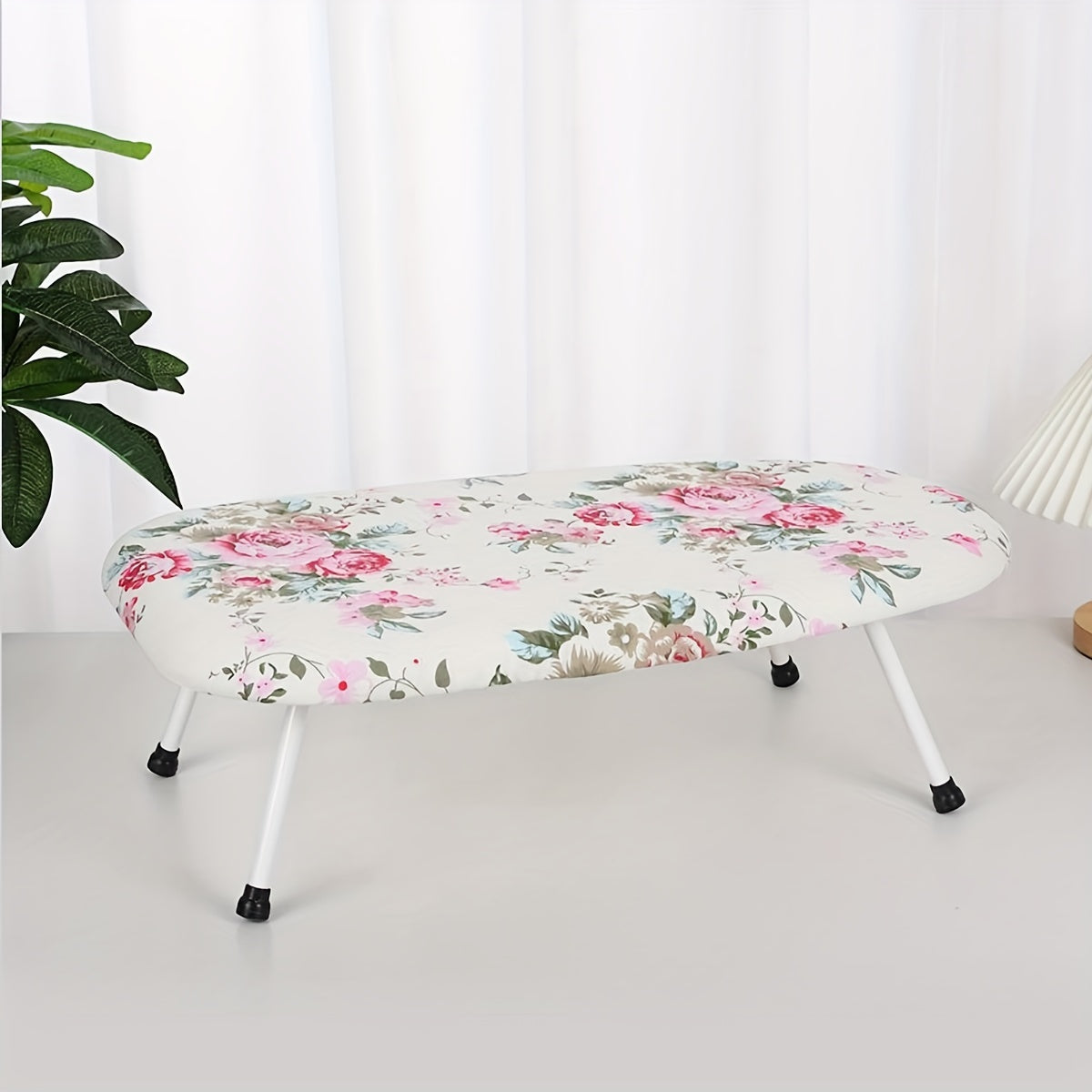 Foldable Countertop Ironing Board with High-Temperature Ironing Surface, 60x37cm
