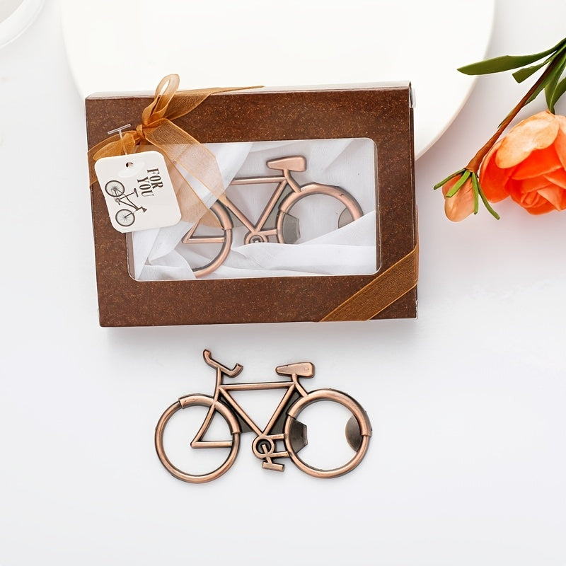 Metal Bicycle-Shaped Beer Bottle Opener for Weddings and Events