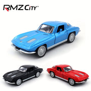 Kids Die-Cast Vintage Sports Car Toy 1:36 Zinc Alloy Openable Doors Red Blue Black