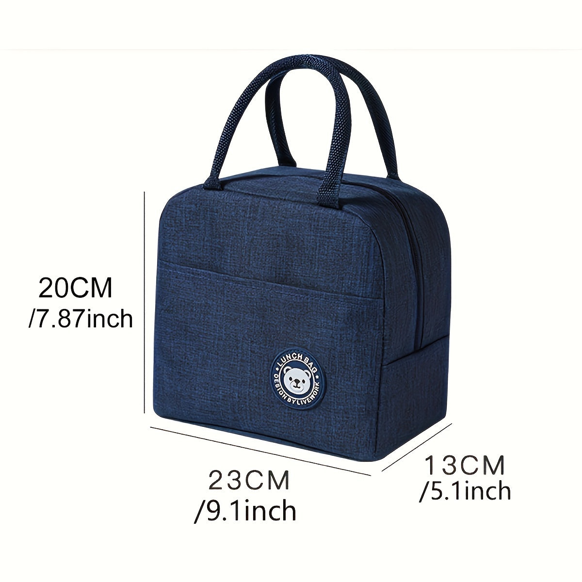 Mushuk naqshli izolyatsiyalangan tushlik sumkasi maktab va sayohat uchun, issiq sovuq termal saqlash