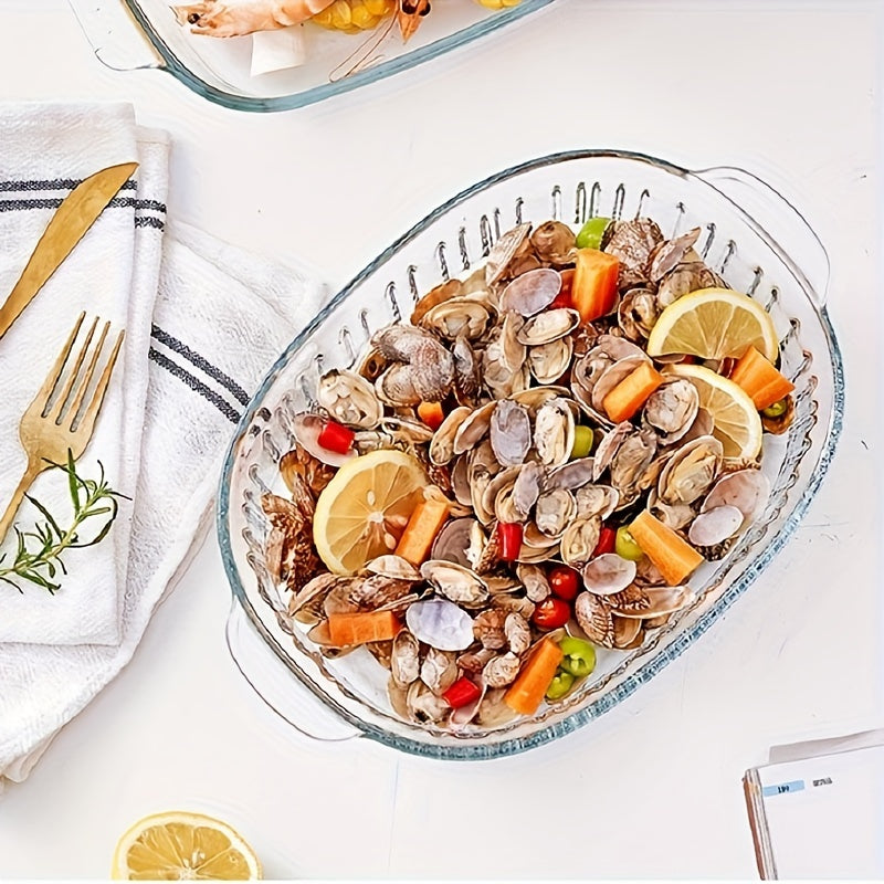 Double-Ear Glass Pot with Lid, Large Capacity, Lead-Free High Borosilicate