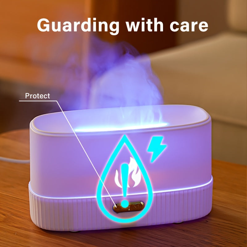USB-Powered Aromatherapy Diffuser with Soundwave Technology LED Light Cool Mist Humidifier for Essential Oils
