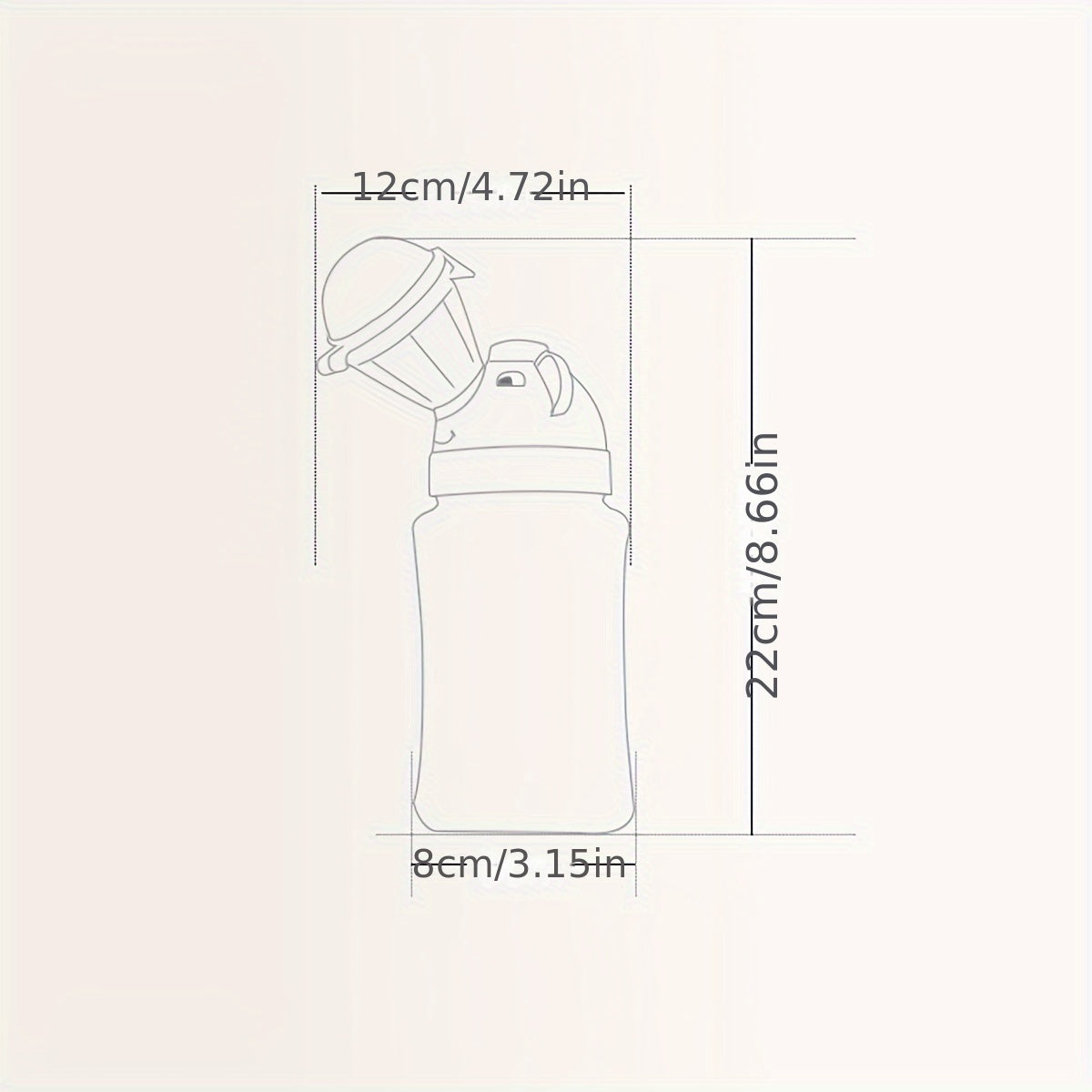 Portativ erkaklar va ayollar uchun uniseks siydik pufagi, kichik, mustahkam PP material