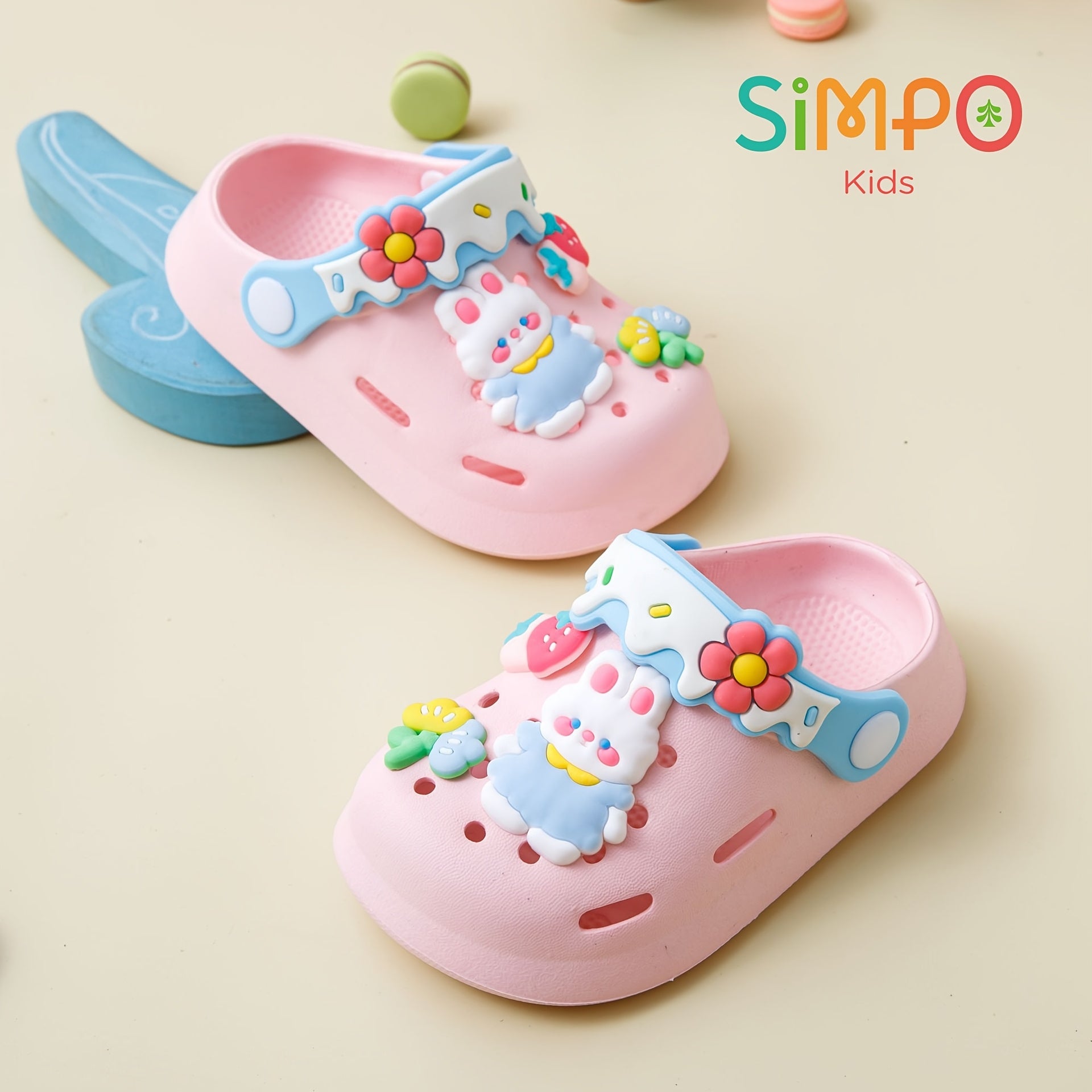 Kids Girls Cartoon Clogs Breathable EVA Non-Slip Indoor Outdoor Beach Garden