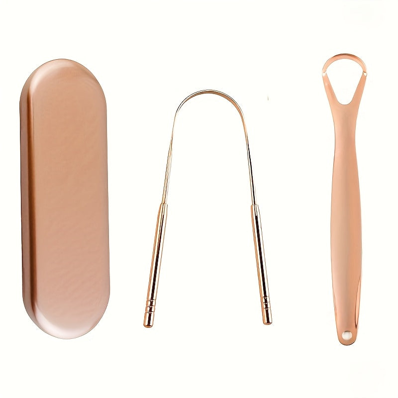 Kattalar uchun zanglamas po'latdan yasalgan tilni tozalash uchun qirqish qismi qizil, bardoshli og'iz parvarishi asbobi