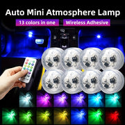 Wireless RGB LED Car Interior Ambient Light with Remote Control