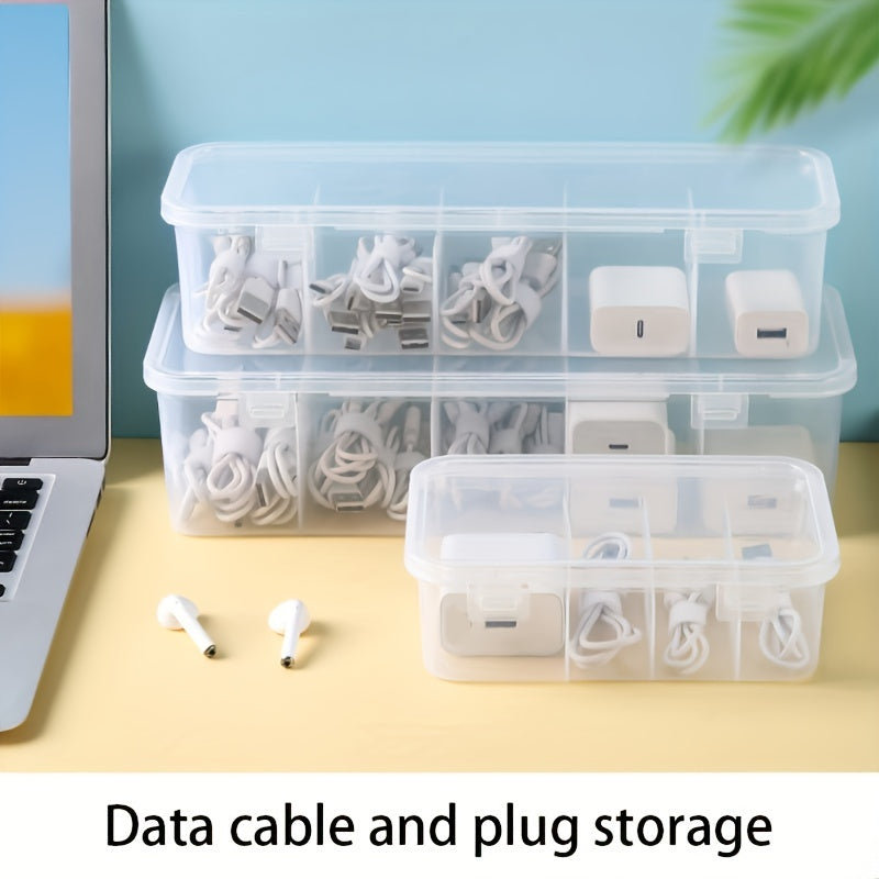Multi-Functional Plastic Cable Organizer Box for Home and Office