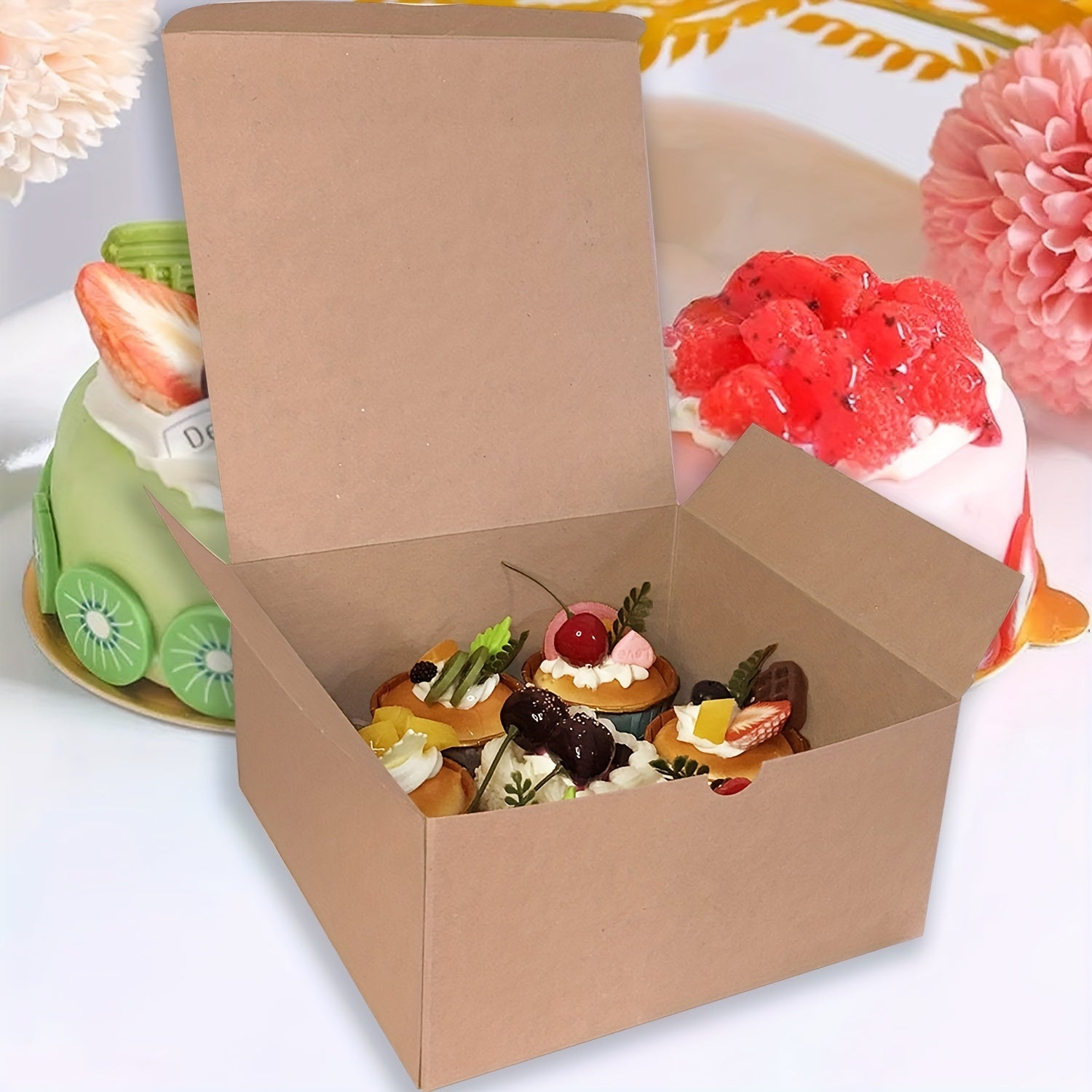 Set of 15 Paper Cardboard Gift Boxes 20.32cm with Lids for Christmas Bridesmaid Gifts