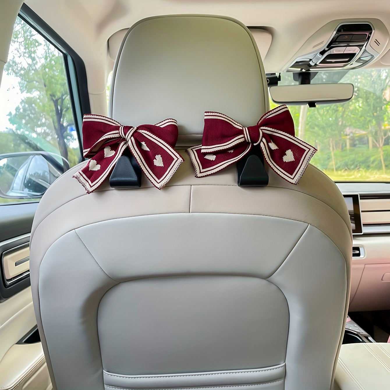 2Pcs Car Seat Hooks ABS Resin Storage for Umbrellas Bags Auto Interior Accessories