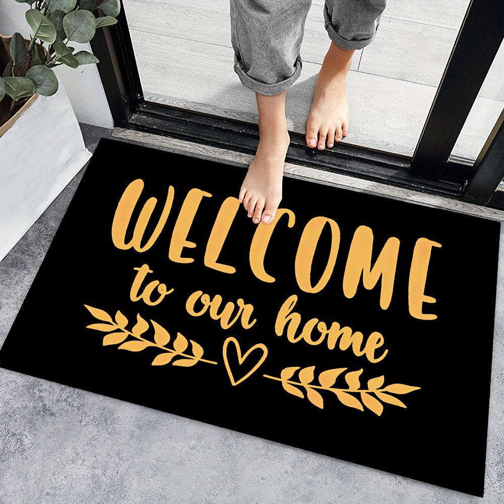 Felpudo de bienvenida antideslizante para interior y exterior, cocina, dormitorio, alfombra decorativa para el suelo