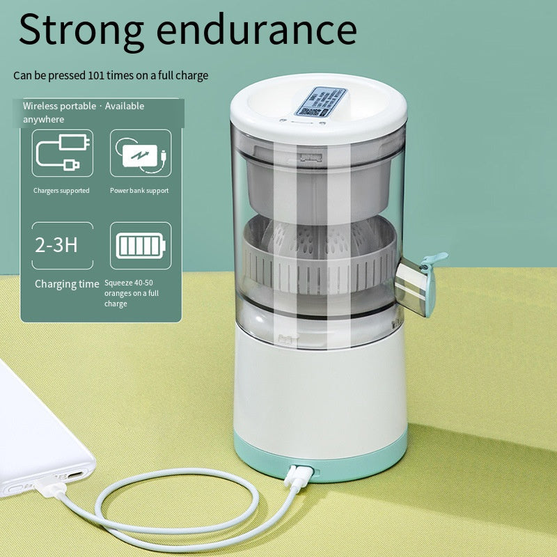 Exprimidor de cítricos recargable por USB con diseño desmontable y vaso de ABS de grado alimentario