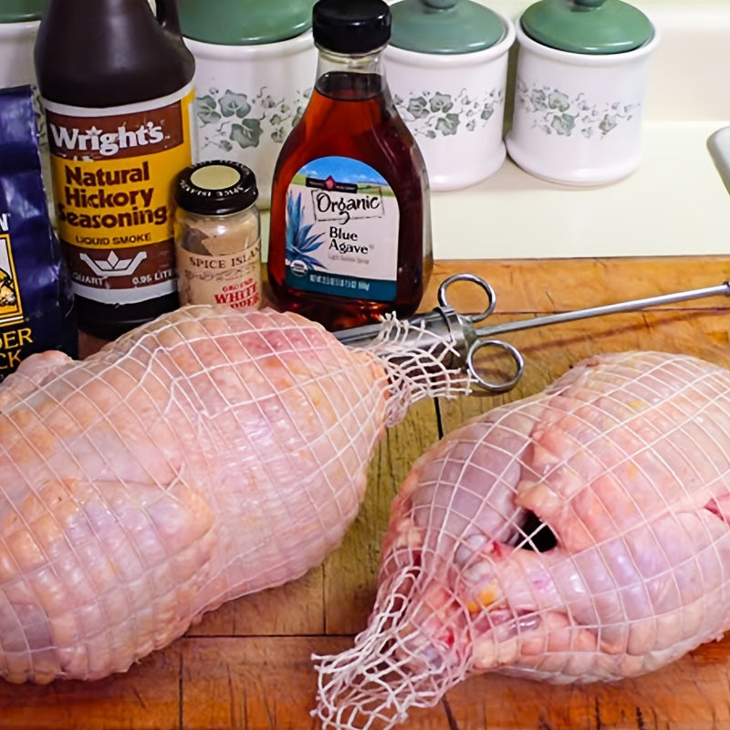 Rollo de red para carne de 5 metros, red elástica para jamón y embutidos, cuerda de carnicero, herramienta de cocina