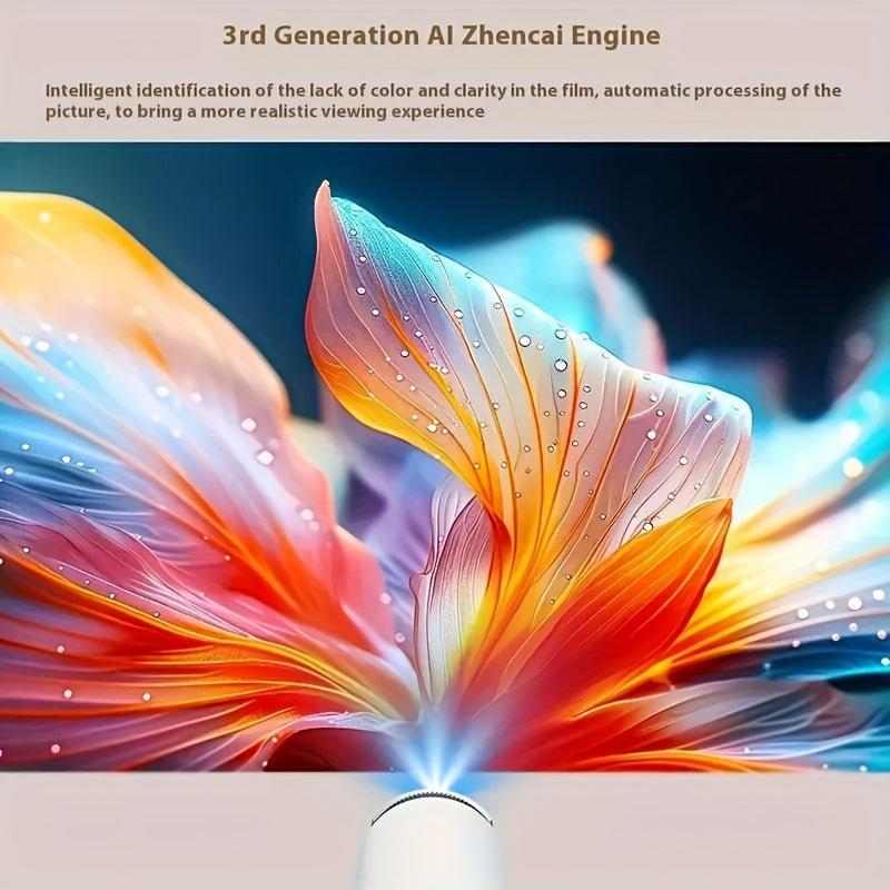 Ўтказгич 4K видео проектори Беспроводной Dual Wi-Fi 6 HD уй кинотеатр