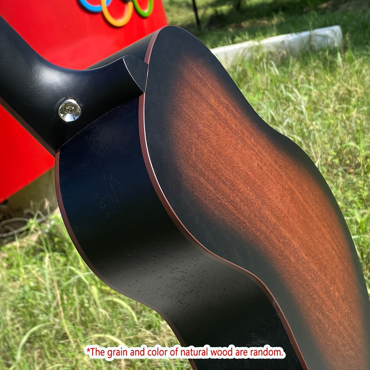 Ultra-Mini Travel Acoustic Guitar with Mahogany Neck and Sides Rosewood Fingerboard 20 Frets