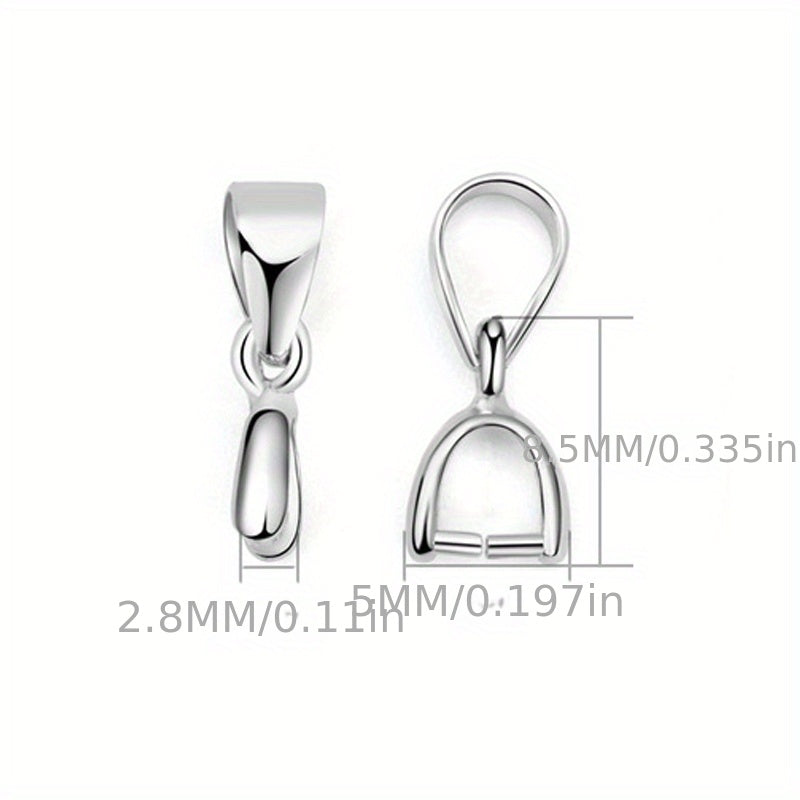 Набор из 20 маленьких серебристых подвесок для ручной работы DIY ювелирных изделий.