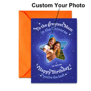 Personalized Birthday Mum Thank You Card Starry Sky Style Creative Blessing Card
