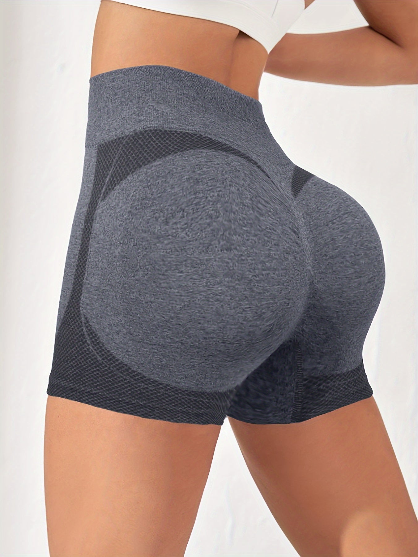 5-Pack Yuqori Bel Hip Ko'taruvchi Yoga Shortlari Ayollar Uchun, Seamless Trikotaj Matolari, O'rtacha Qo'llab-quvvatlash, 60% Polyester, 30% Polyamide, 10% Elastane, Bir Rang, 245gsm - Ichki Kiymlar va Ichki Kiymlar