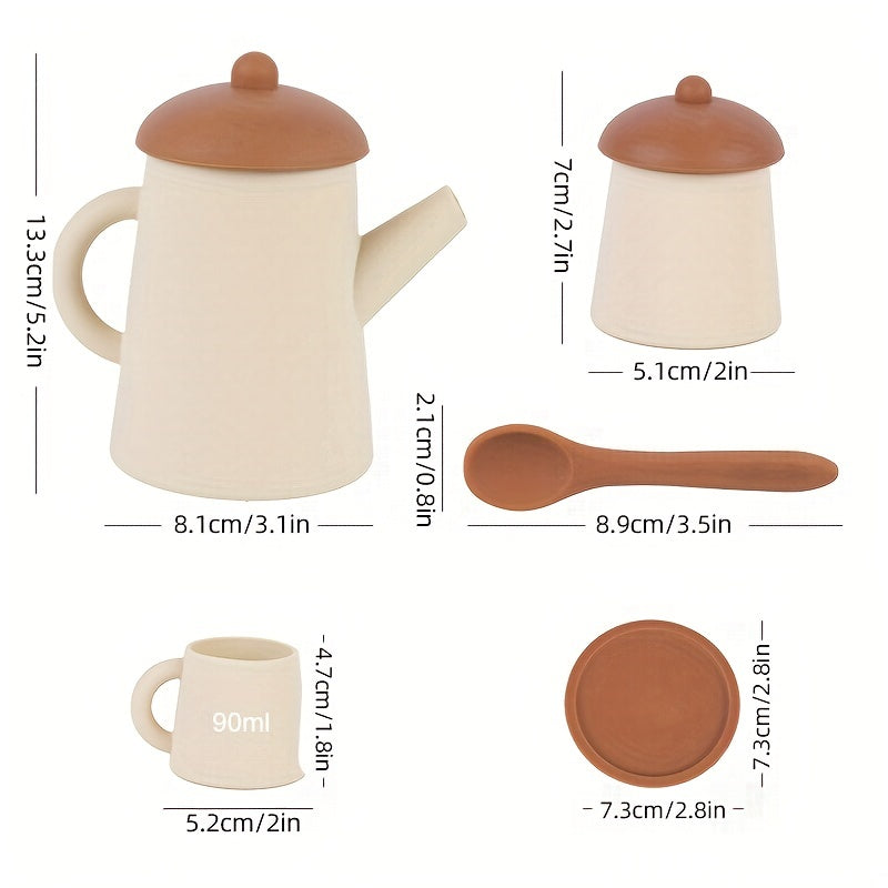 Детский набор силиконовых игрушек BPA-free, нетоксичные чайные и поильные чашки для малышей и детей