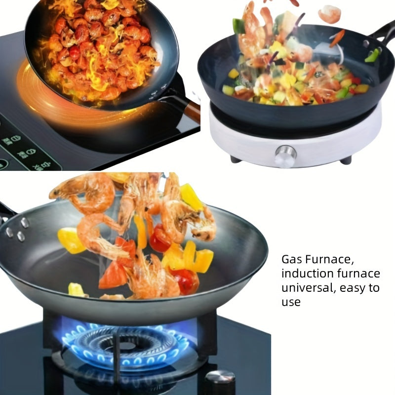 Cast Iron Skillet Set 9.5-Inch and 11-Inch Non-Stick Handle Suitable for Gas and Induction Cooking