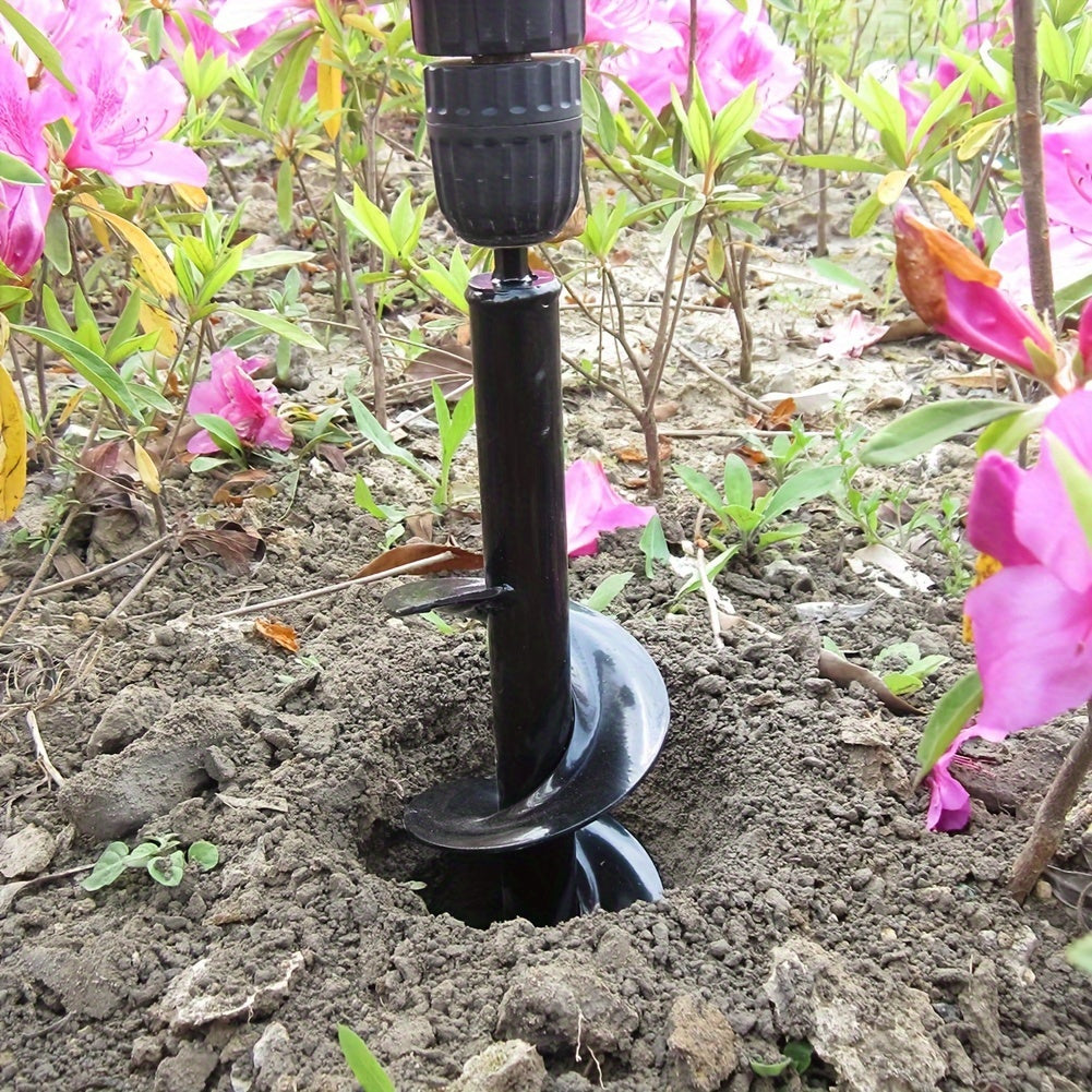 Heavy-Duty Garden Auger Drill Bit Spiral Planting for Bulbs and Bedding Plants