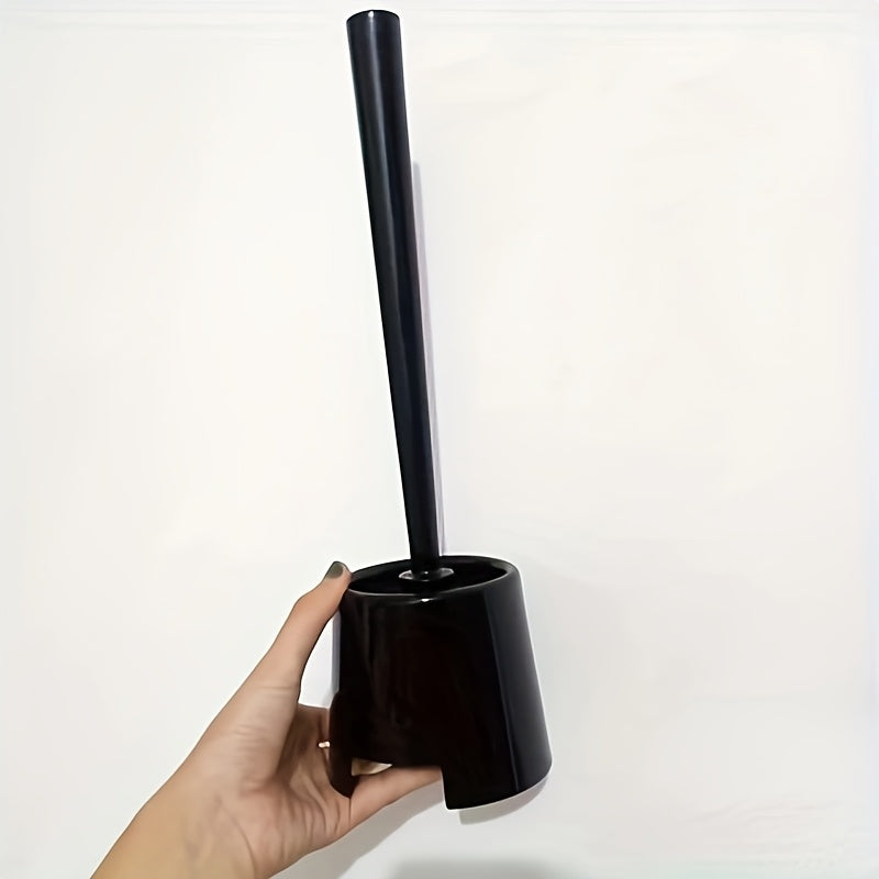 Elektrsiz hojatxona cho'tkasi to'plami, egiluvchan uzun tutqichi bilan, hammom idishlari uchun plastik tozalash cho'tkasi, o'lik burchaksiz dizayn, yashash xonasi, hammom, hojatxona, patio uchun tutqich kiritilgan - qo'lda tozalash vositasi