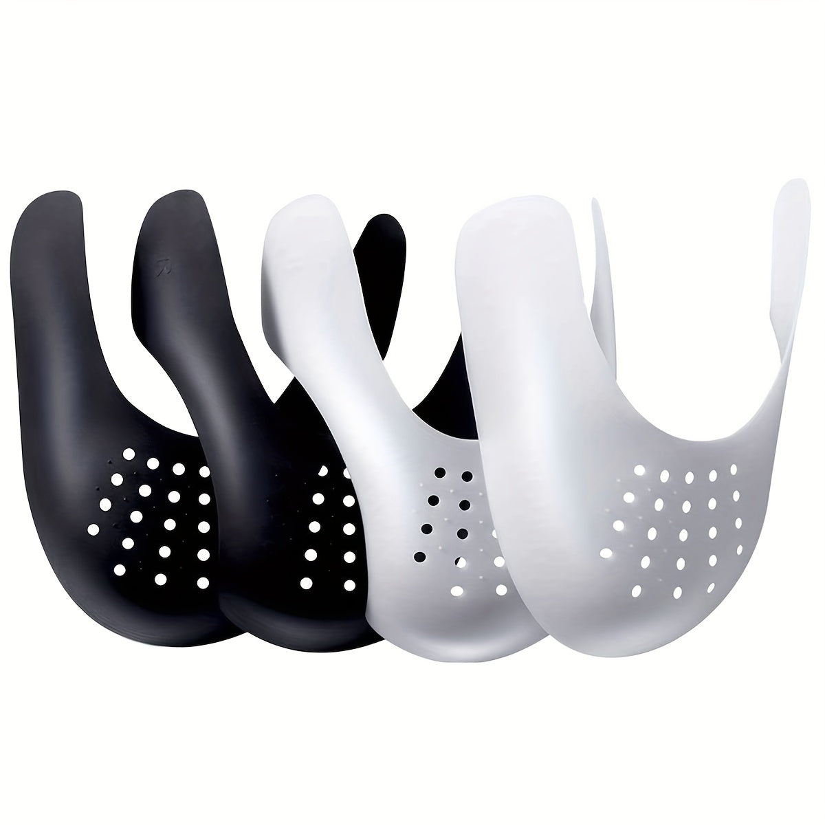 Men Women Shoe Creases Protectors Black White Anti-Crease Guards 7.5-12