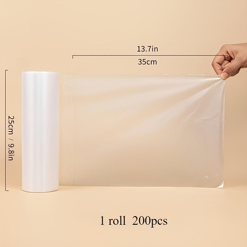 Transparent food storage bags with freshness protection for bread fruits vegetables freezer safe PE polyethylene